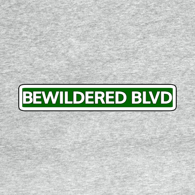 Bewildered Blvd Street Sign by Mookle